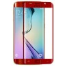 Rode voorgevormde harde 9H glazen screenprotector voor de Samsung Galaxy S6 Edge
