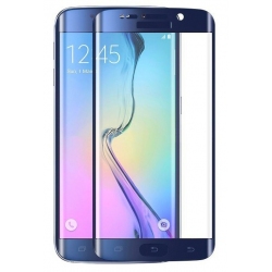 Blauwe voorgevormde harde 9H glazen screenprotector voor de Samsung Galaxy S6 Edge