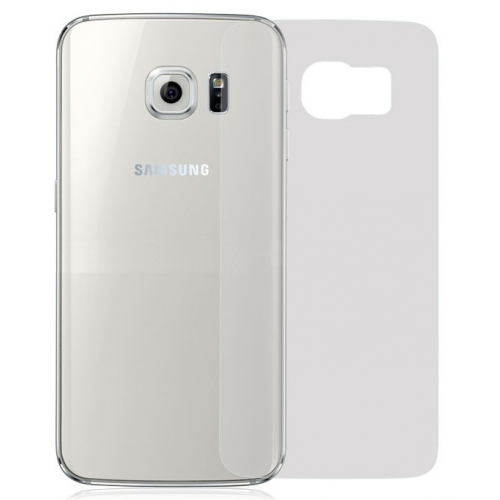 Kunststof bescherm folie voor de behuizing van de achterkant van de Samsung Galaxy S6 tegen krassen