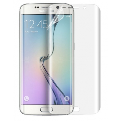 Gebogen kunststof folie screenprotector voor de Samsung Galaxy S6 Edge