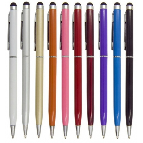 Stylus pen om het touchscreen scherm te bedienen maar waarmee ook echt geschreven kan worden met zwarte inkt Stylus pen om het touchscreen scherm te bedienen maar waarmee ook echt geschreven kan worden met zwarte inkt