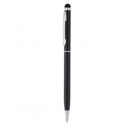 Zwarte stylus pen om het touchscreen scherm te bedienen maar waarmee ook echt geschreven kan worden met zwarte inkt