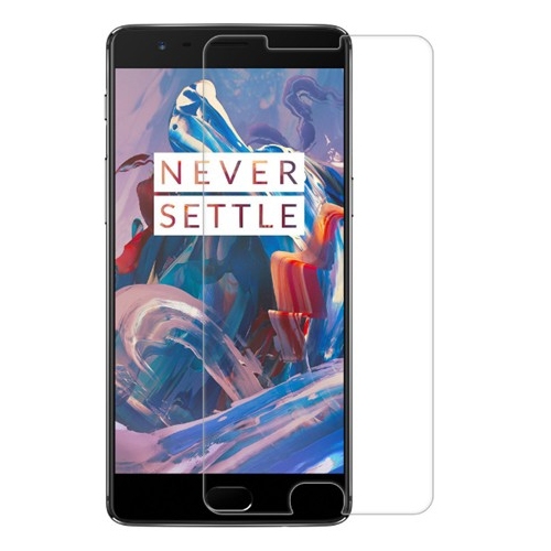 Screenprotector van gehard glas tegen krassen op het scherm van de OnePlus 3T