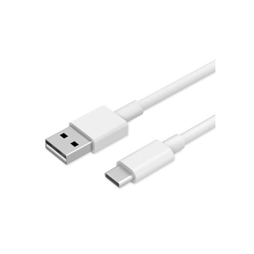 USB C kabel van een meter in het wit voor de smartphone of tablet