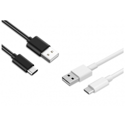 USB-C USB 3.1 Type C kabel van een meter in het zwart en wit