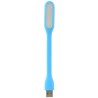 Blauw buigbaar USB led lampje voor op de USB poort