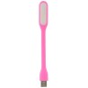 Roze USB led lampje dat kan buigen om aan te sluiten op de USB poort