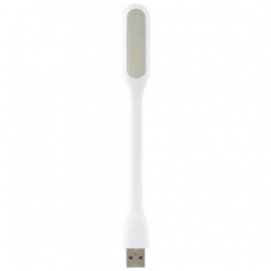 Wit USB led lampje dat kan buigen om aan te sluiten op de USB poort