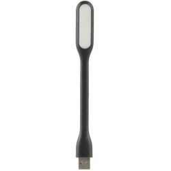 Zwarte buigbare USB LED lamp voor de USB poort