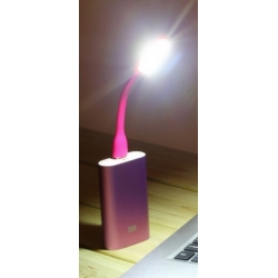 Buigbare USB LED lamp voor de USB poort van de powerbank of pawerpack