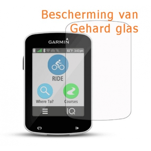 Krasbestendige screenprotector van gehard glas voor de Garmin Edge 820