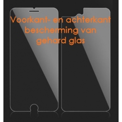Voorkant en achterkant bescherming van glas voor de iPhone 8