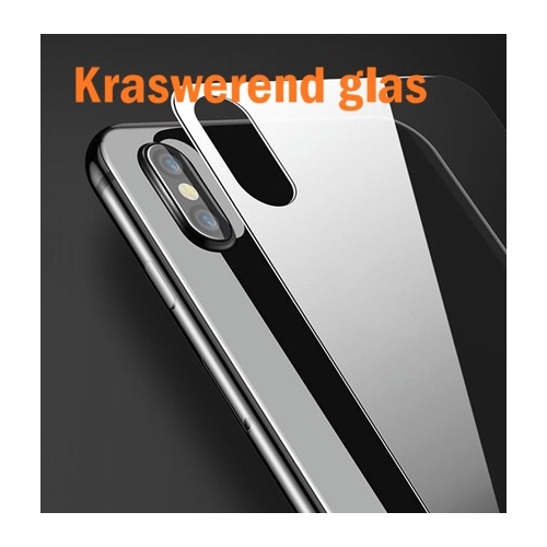 Glazen achterkant bescherming voor de iPhone X tegen krassen