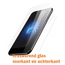 Harde kraswerende voorkant EN achterkant bescherming voor de iPhone X