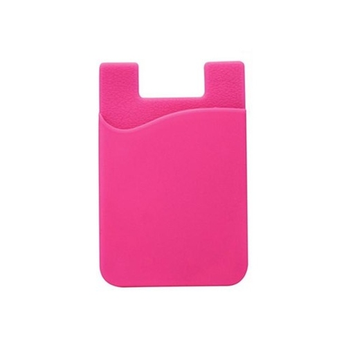 Fel roze pinpas houder voor op de achterkant van de smartphone voor pasje