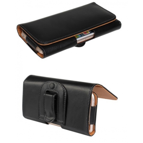 Universeel riem hoesje om diverse smartphones horizontaal te dragen Universeel riem hoesje om diverse smartphones horizontaal te dragen