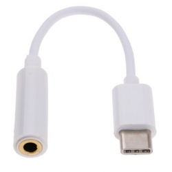 Witte USB-C adapter voor de headset